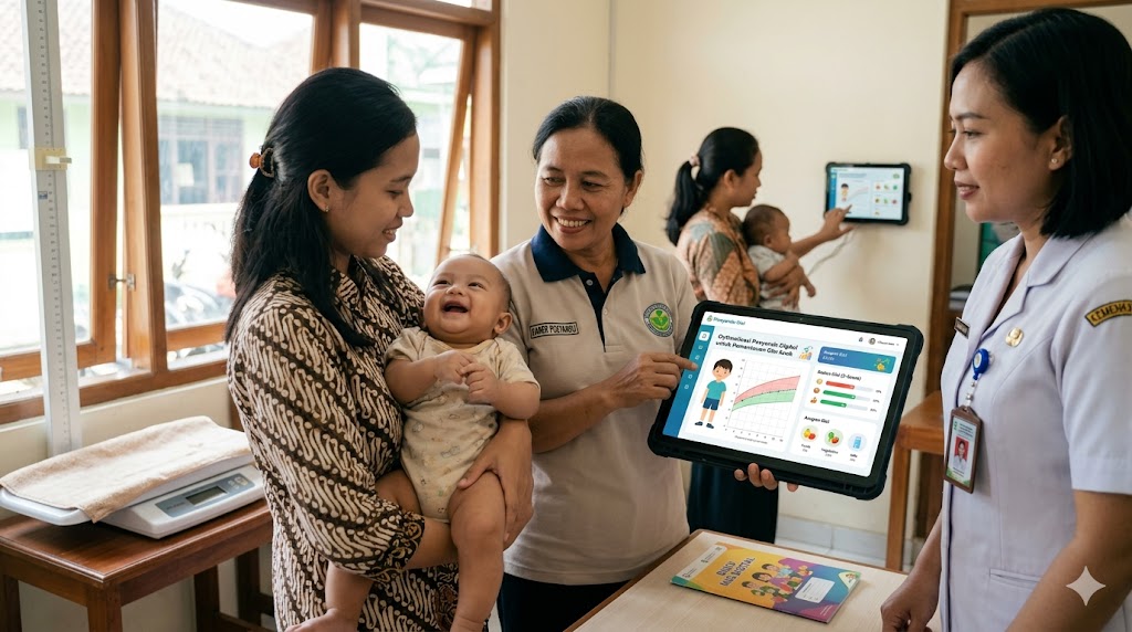 Optimalisasi Posyandu Digital untuk Pantau Gizi Anak